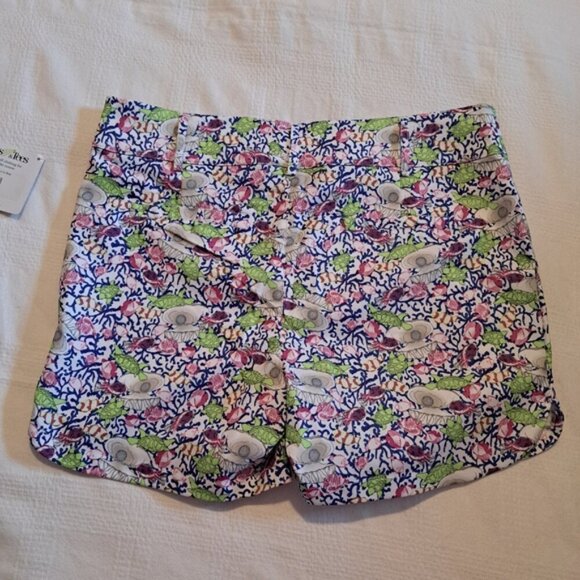 Turtles & Tees girls size XL Cameron Shorts Pearl in One print, NWT - Picture 2 of 5